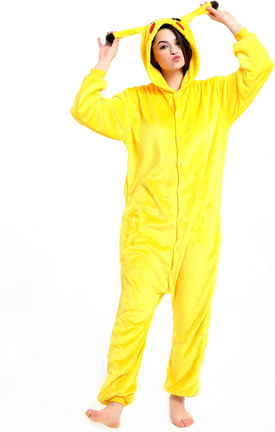 Onesies Adult Women/Men Animal Costume Pajamas Cartoon Cosplay Couple Best Gift…