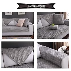 TEWENE Sectional Sofa Couch Covers Anti-Slip Sofa