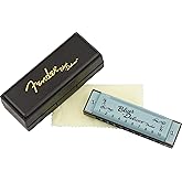 Fender Blues Deluxe Harmonica, Stocking Stuffers, Guitar Accessories, Key of C 10 Holes, Includes Hard Plastic Carrying Case,