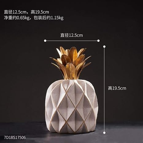 THEALEEWIN Keramik Ananas Pflanzen Dekoration   Wohnzimmer Weinschrank Veranda Home Decoration Handwerk Geschenk
