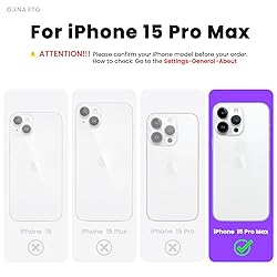 ORNARTO Compatible with iPhone 15 Pro Max Case