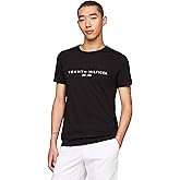 Tommy Hilfiger Mens Short Sleeve Cotton Graphic T-Shirts with Embroidered Logo