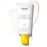 Supergoop! Unseen Clear Face Sunscreen - SPF 40 - Invisible + Broad Spectrum + Makeup-Gripping Primer - Weightless, Scentless, Oil Free - For All Skin Types & Tones - 1.7 fl oz