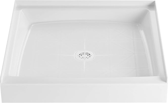 Proflo Shower Pan with Strainer Solid Surface Shower Pan