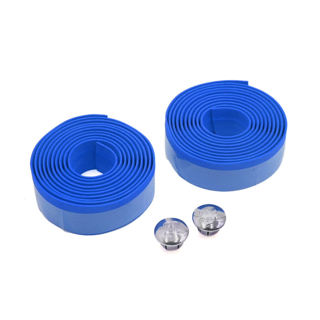 sourcing map 2pcs Blue Foam Anti Slip Handlebar Tape Bar Grip Wrap for Bike