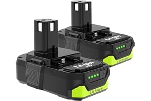 Koedsion 2-Pack 18V 3.0Ah Extended and Reliability Batteries Replacement for Ryobi 18V Battery, Compatible with Ryobi one+ 18V Cordless Power Tools and Chargers