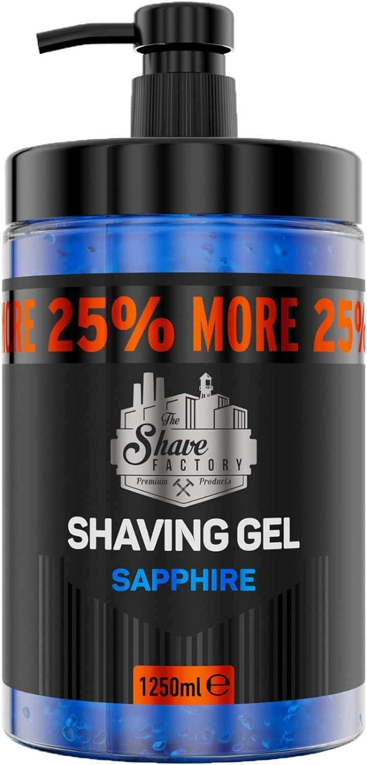 The Shave Factory Shaving Gel 1250ML with 25% MORE Free