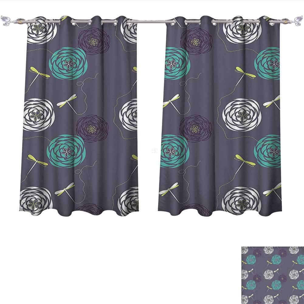 Amazon Com Printed Thermal Insulated Bedroom Blackout Curtains