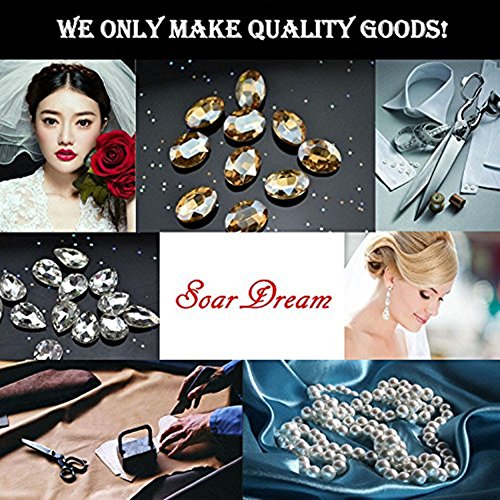 SoarDream Bridal Pearls Crystal Braided Wedding Dress Ivory Sashes for Bridal Bridesmaid - Thumbnail 5