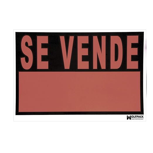Cartel Se Vende 70x50 cm.: Amazon.es: Industria, empresas y ciencia
