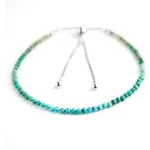 OdrillionGems Gemstones Bolo Bracelet 925 Sterling Silver Faceted Rounds Beads Handmade Minimalist Jewelry Healing Crystals Adjustable Slider Wedding Women Gifts