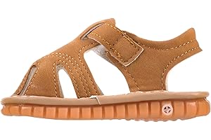 CINDEAR Boys Girls Summer Squeaky Sandals Closed-Toe Anti-Slip Premium Rubber Sole Toddler First Walkers Shoes