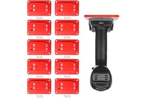 GENERIC 10-Pack Drill Tool Holder Organizer-Compatible with Milwaukee M18 Drills/Drivers, Red Heavy-Duty Hanger Mount for Garage Workshop (RED)