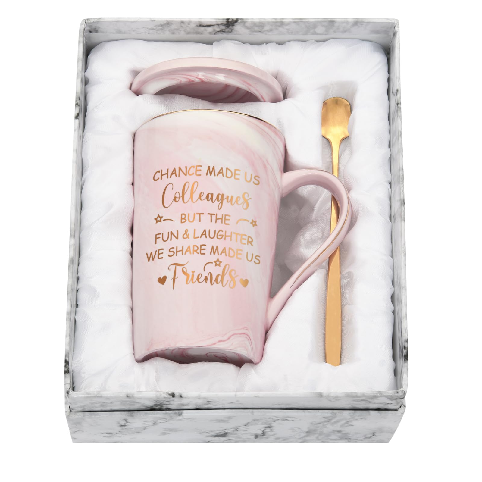 Gift Chance Made Us Colleague, Retirement Coffee Mug for Women Men, Thank You Good Luck Leave