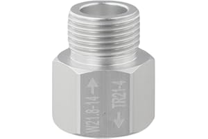 Aluminum Alloy for Soda Cylinder Converter Adapter for TR21-4 to W21.8-14 Thread Fitting – -Machined Brewing Tool for Home Dr