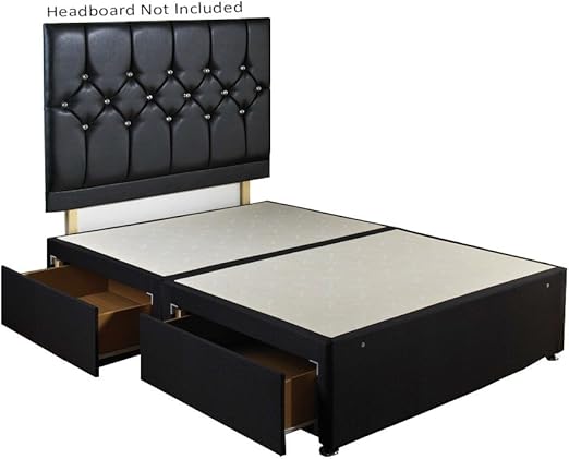 Base Per Divano Letto Con 4 Cassetti Colore Nero Diamante Senza Testiera Matrimoniale 4 6 Amazon It Casa E Cucina