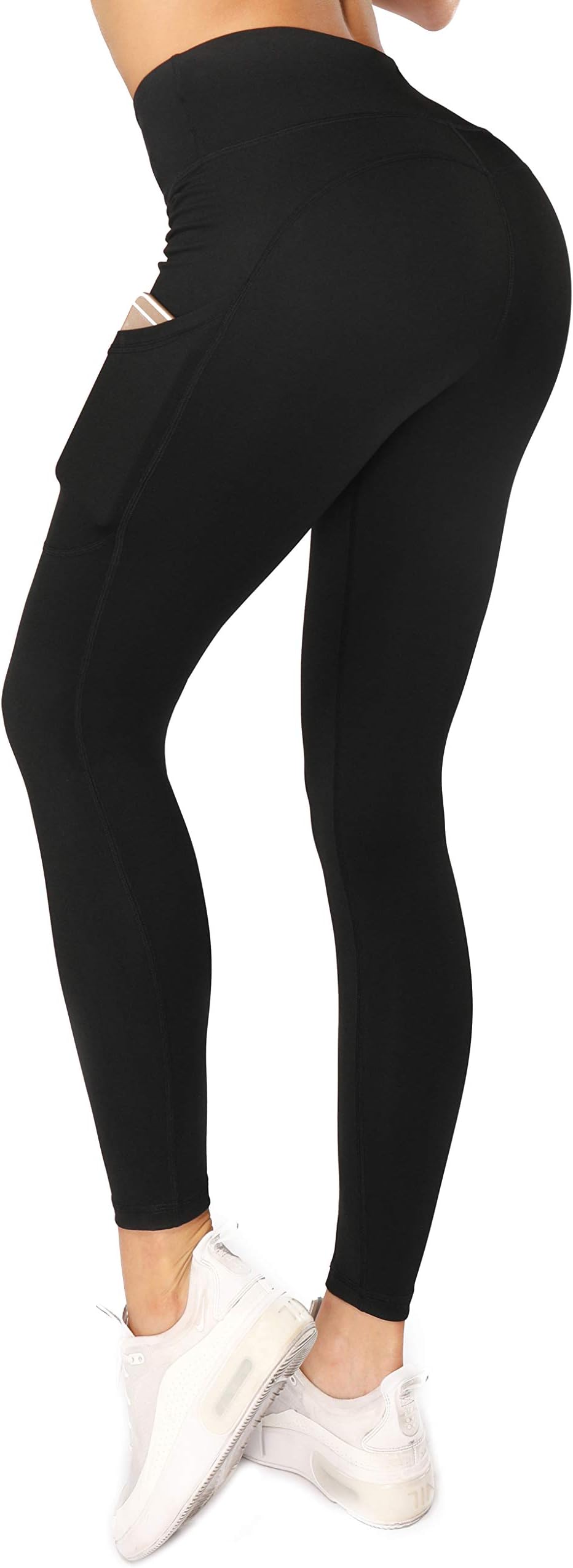 Workout Leggings for Women with Pockets,High Waist Ankle Yoga Pants Running Tights Tummy Control
