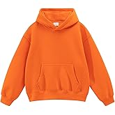 Spring&Gege Boys and Girls Oversized Fleece Pullover Hoodies Kids Soft Hooded Sweatshirts(5-14 Years)