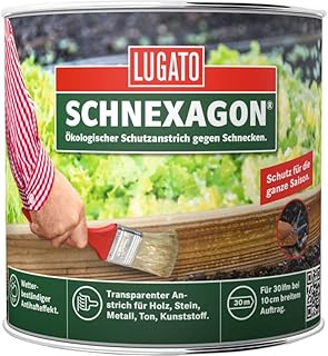 Lugato Schnexagon 375ml Ökologischer Schutzanstrich gegen Schnecken, Schneckenabwehr