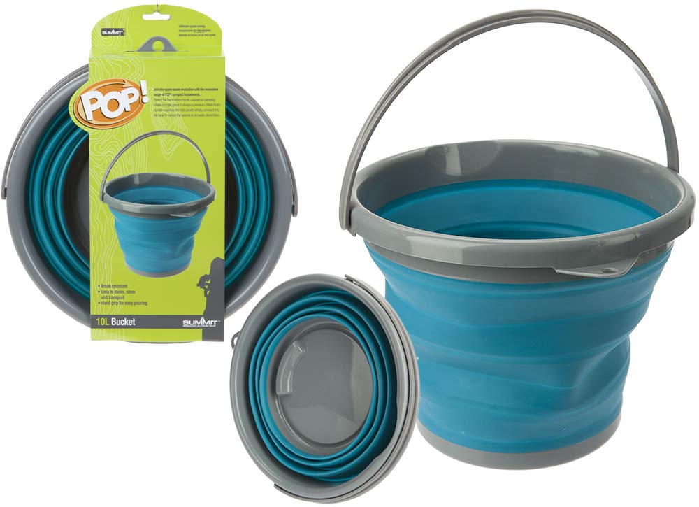 PMS SUMMIT 'POP' 10L BUCKET WITH COLOUR WRAP BLUE & GREY