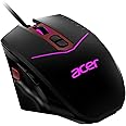 acer Nitro Gaming Mouse II Gaming Mouse with PAW3325 Sensor, Adjustable DPI & 8 Buttons Including Burst Fire (NMW120 – Renewed), Black