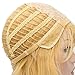 Hot Anime Light Blonde Girls Straight Wig+50cm Ponytail+Cap