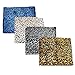 Downtown Pet Supply Thermal Cat Bed - Insulated Cat Mat with Aluminum Film & Sherpa Backing - Washer Safe Faux Fur Cover - Self-Warming Nap - Regular - Animal Print Beige - 22 x 19in