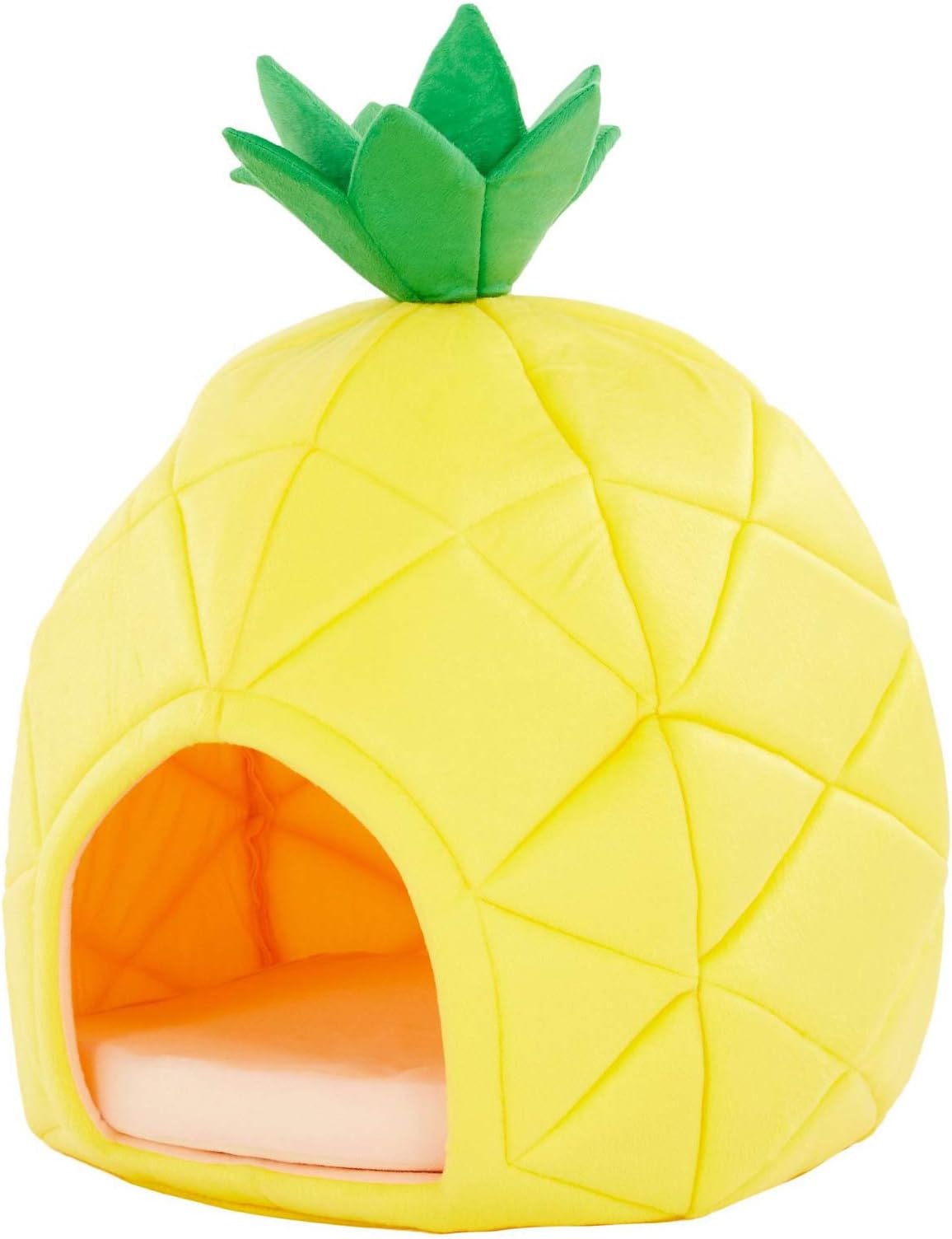 YMLPineapple Pet Bed House, Small, Yellow