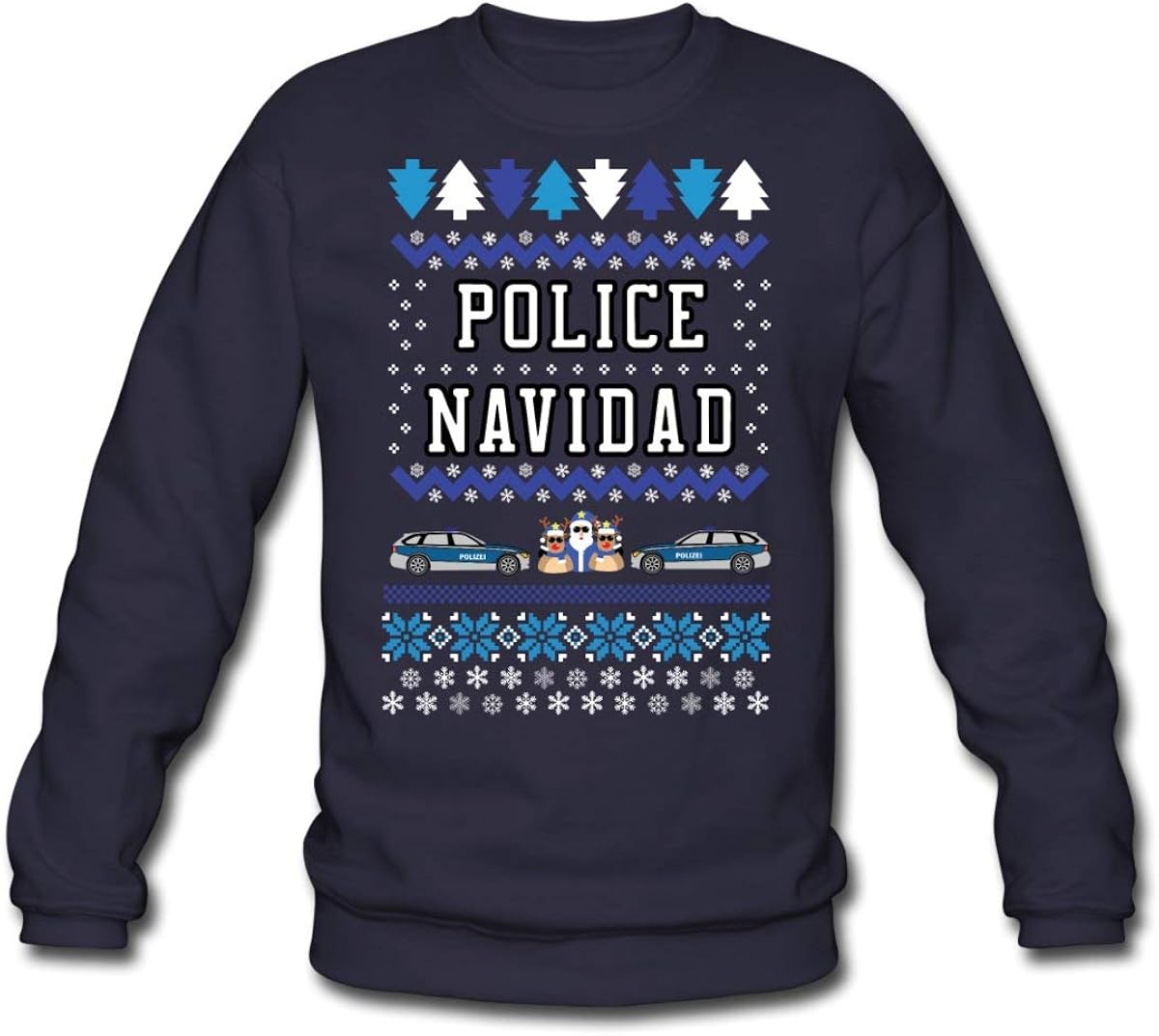 Spreadshirt Police Navidad Ugly 