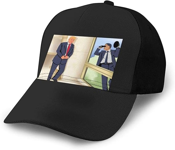 Amazon Co Jp ドナルドトランプをスパイするオバマ氏 調整可能なトランプ面白いキャップ野球帽子 服 ファッション小物