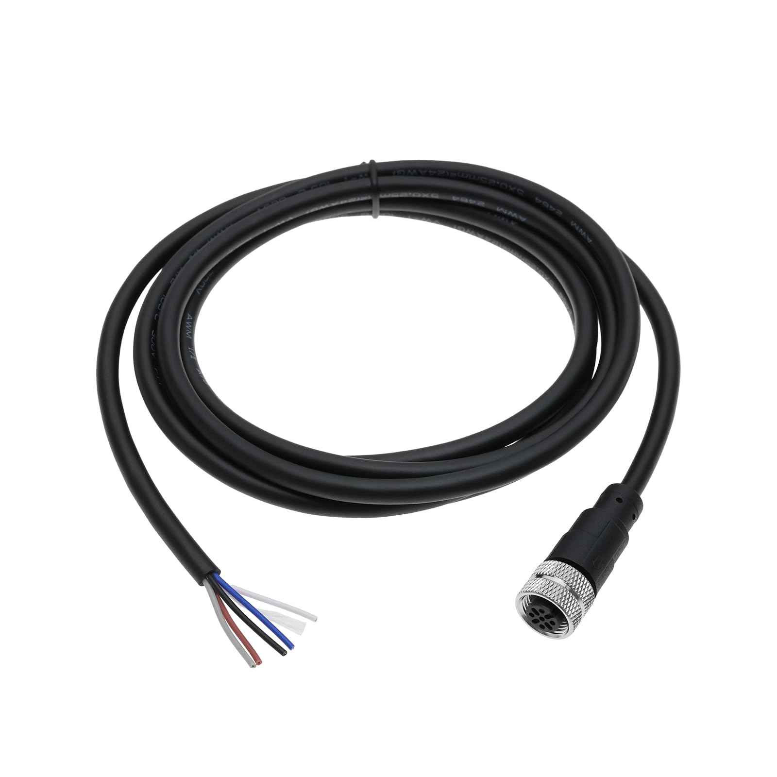 YINETTECH 5 Pin M12 Sensor Connector Straight Aviation Cable Female to Female Aviation Socket Waterproof Electrical Cable for Industrial Automation Control
