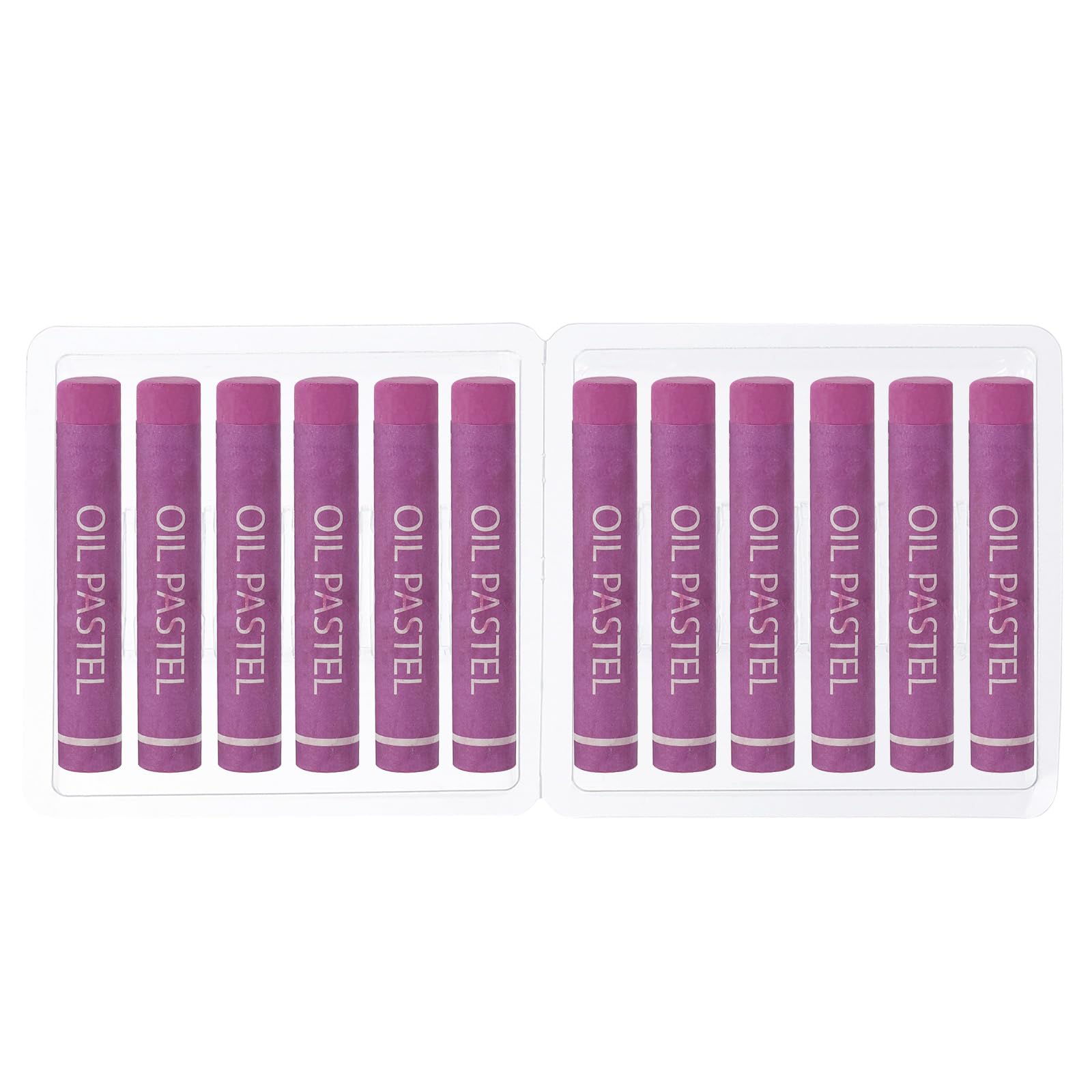 PATIKIL Purplish Red Oil Pastels, 12Pcs Soft Oil Crayons Creamy Pastels Stick Art Supplies for Art Painting Drawing Blending Graffiti for Artists Beginners