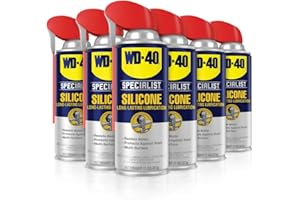 WD-40 Specialist Silicone Lubricant with SMART STRAW SPRAYS 2 WAYS 11 OZ [6-Pack]