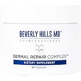 Beverly Hills MD Dermal Repair Anti-Aging Supplement - Hyaluronic Acid, Collagen, Vitamins for Smooth, Plump Skin