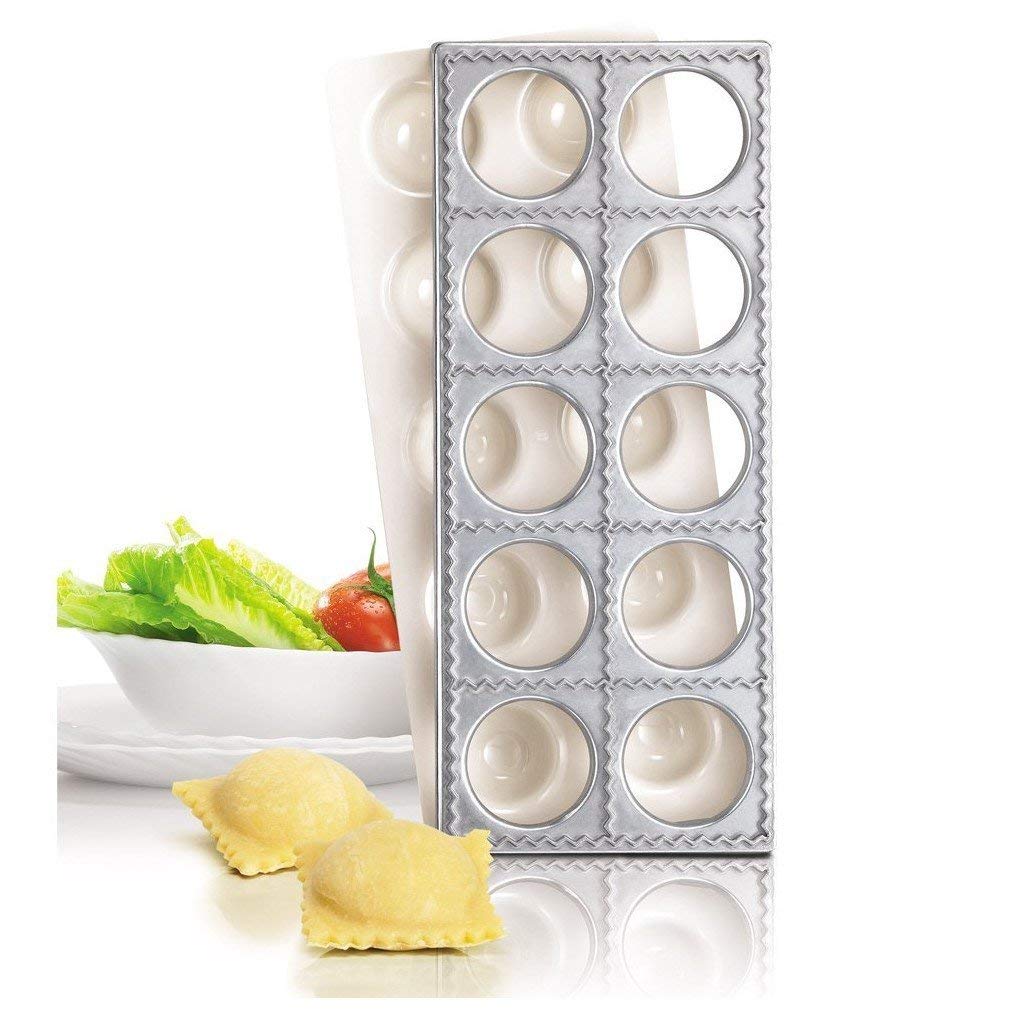 Pasta Party N7893 10-Piece Ravioli Press Kit Square Large