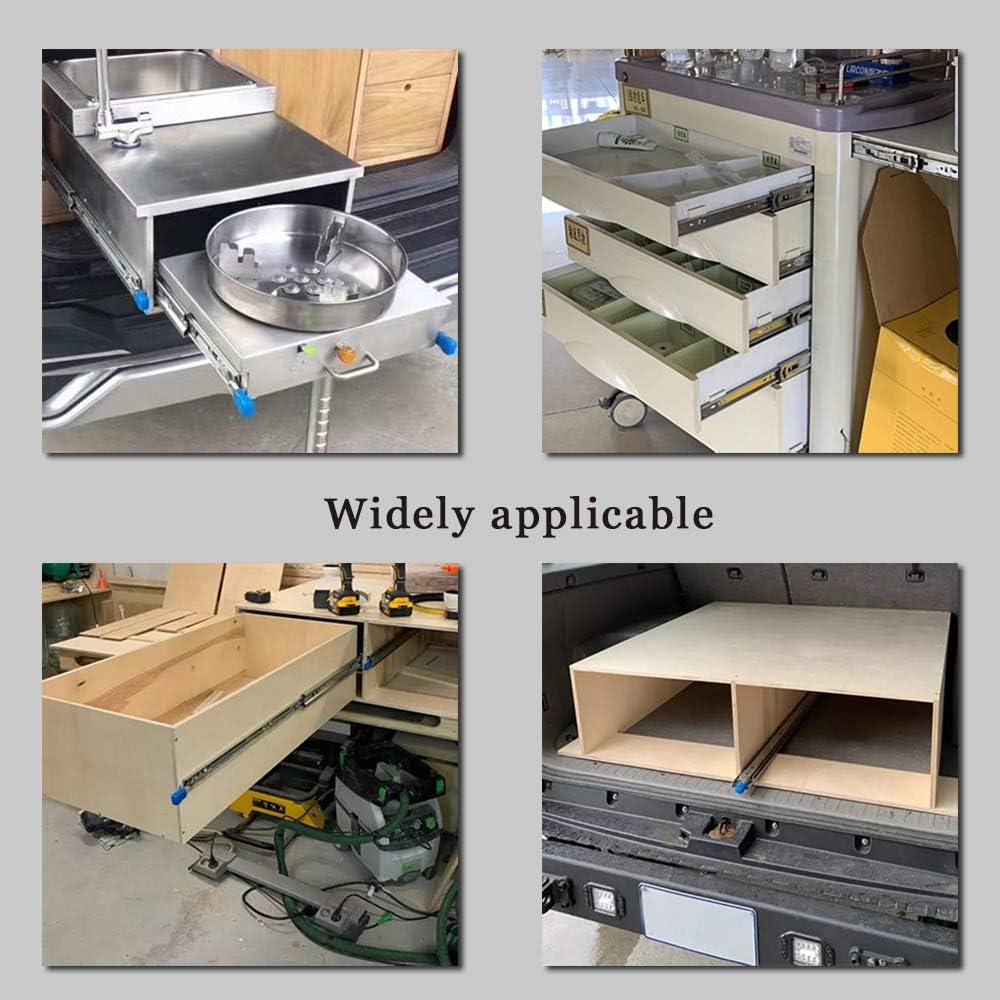 Guide Scorrevoli Per Cassetti - 2 Pezzi Adesive, 26.4 Cm, Per Organizzare Armadi E Contenitori - Foto 12