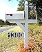 Mailbox Address Plaque, Reflective 911 Plate, Mailbox Topper. Most Visible Mailbox Address Marker on the market!