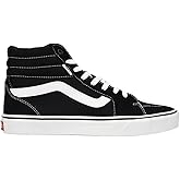 Vans Men's Filmore Hi Sneaker, (Suede/Canvas) Black/White, 7.5