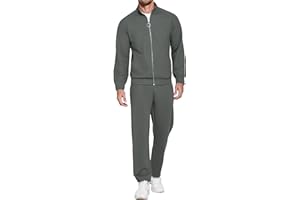 COOFANDY Mens 2 Piece Tracksuit Casual Sweatsuits Full Zip Track Suits Jogging Athletic Suit Sets With Pockets