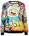 Thenice Women's Digital Print Pullovers Sweatershirts Adventure Time