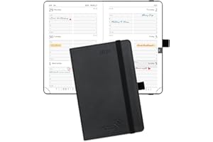 POPRUN Agenda de poche hebdomadaire et mensuel 2026 (10,2 x 15,7 cm) pour sac à main - Planificateur 2026 avec couverture sou