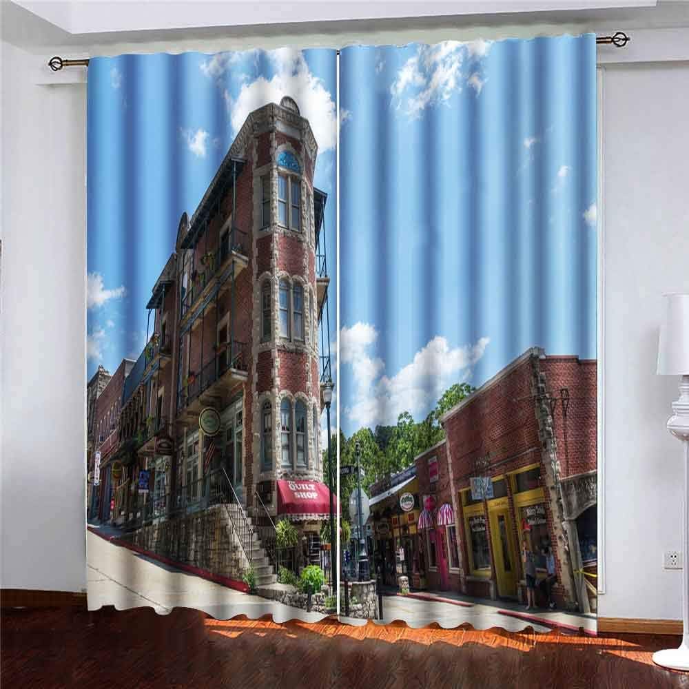 Musesh 52X84 Inch Curtains 2 Panels Window Curtains Large Window Curtains Springs June Look The Building in Springs June The as Iconic Symbol Old Historic Window Curtain Set for Bedroom Kitchen