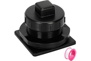 EDOVAF Stock Tank Drain Plug Compatible with Most Rubbe-rmaid Commercial Products Stock Tanks Leakproof Stock Tank Float Valve with Sealing Tape