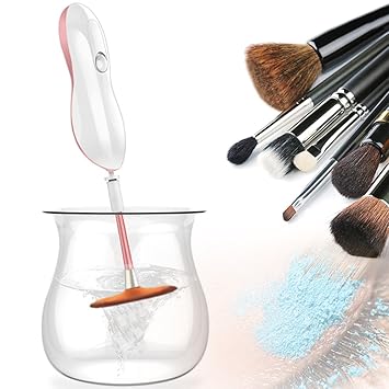 Amazon Com Makeup Brush Cleaner Electric Automatic Spinning Makeup