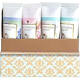 Camille Beckman The Floral Collection Gift Set, Four 1.35 oz Tubes, Gardenia Breeze, White Lilac, Glycerine Rosewater, English Lavender Scents