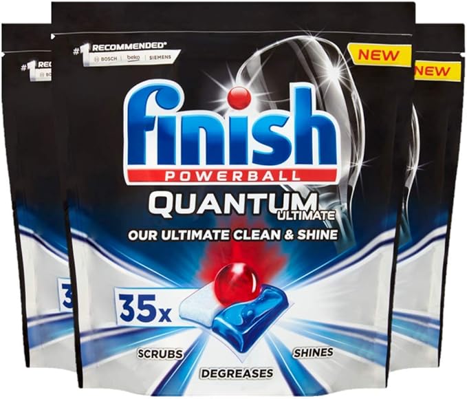 Finish Quantum Ultimate Dishwasher Tablets 105 Tabs (3 Packs x 35