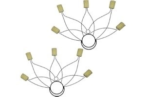 Fire Fans Pair, 5 Wick Kevlar Lotus Fans，Lotus Pair of Handmade for Dance & Performance， Ideal for Fire Shows & Festivals -Se