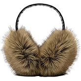 KORADI Women's Earmuffs Winter Warm Soft Faux Fur Earmuffs Foldable Fuzzy Ear Warmers Cold Weather Ski Headband