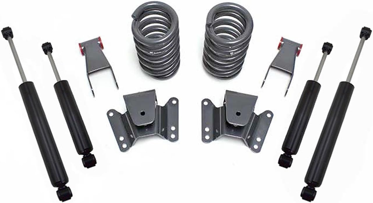 MaxTrac KH331124 Lowering Kit 2 in. Front Drop 4 in. Rear Drop Incl. Front Lowering Coils/Front Maxtrac Shocks/Rear Shackles/Rear Hangers/Rear Maxtrac Shocks Lowering Kit