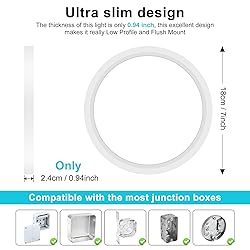 libtit 3 Pack 7 Inch Led Ceiling Light Flush